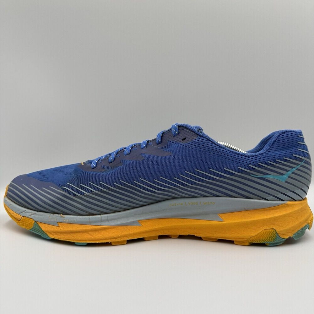 Hoka One One Torrent 2 Men's Size 14 Blue Orange Running Shoes Sneakers 1110496 - Picture 2 of 9
